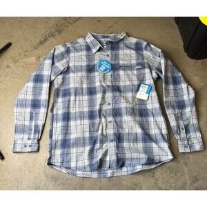 NEW COLUMBIA CURTIS CREEK OMIN-SHADE WICK PLAID LONG SLEEVE SHIRT MEN SIZE XL